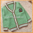 baby v-neck cable knit cardigan