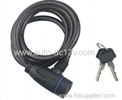 Plastic head cycle cable lock