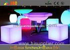 Wireless Remote Control illuminated bar furniture , Waterproof LED round bar stool