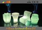 Hotels Plastic Led Cube Chair With Wireless Remote Control CE , ROHS ,UL