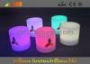 LED Round Bar Stools Glowing Furniture , Modern Bar Furniture