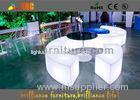 Indoor Colorful Lighting LED Bar Stool PL13 LED Curved Benches For Clubs