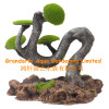 Aquarium artificial moss tree stump/ aquarium decoration/ resin moss tree/aquarium ornament