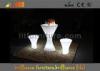 Waterproof PE LED Bar Tables , Mobile illuminated bar table and chair