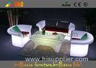 Outdoor Remote Control Chaise Lounge Furniture , Rechargeable LED Light Sofa