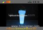 Waterproof PE Illuminated RGB LED Flower Pots Environmentally friendly