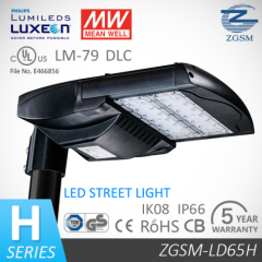 65W LED street light with dimming function(1-10V DC or PWM signal or resistance)