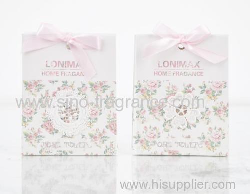 Home fragrance scented sachet with ribbon