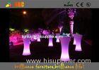 RGB Rechargeable LED Lighting Furniture , High top LED Cocktail Tables for Events