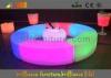 color changing RGB LED Bar Stool , PE LED outdoor bar table and chairs