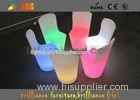 Plastic illuminated banquet LED Bar Chair sets with 4400mAh 3.7V battery