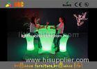 beautiful Portable RGB LED Bar Tables , LED Cocktail Table And counter