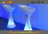 Glowing Fashionable LED Bar Stool / Chair With Polyethylene , RGB LED Light