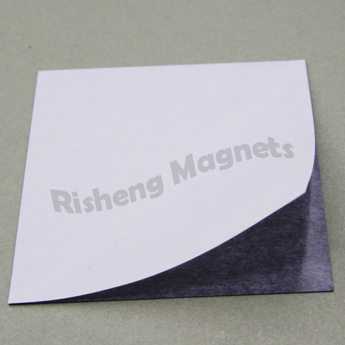 Flexible Magnetic Backing Sheets 100mm x 100mm x 0.5mm High Quality Adhesive Applied
