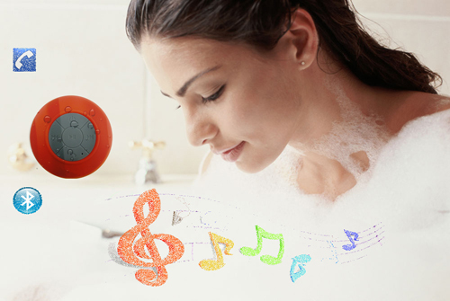 Wireless Waterproof Bluetooth Shower Speaker