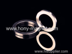 Permanent neodymium sintered magnet ring with nickel coating