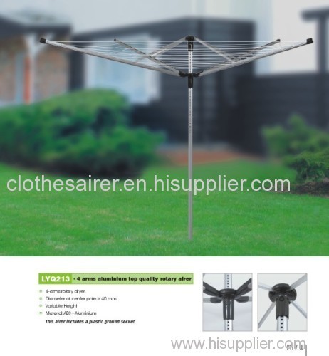 4-arm Outdoor Garden washing line Rotary Clothesline Airer