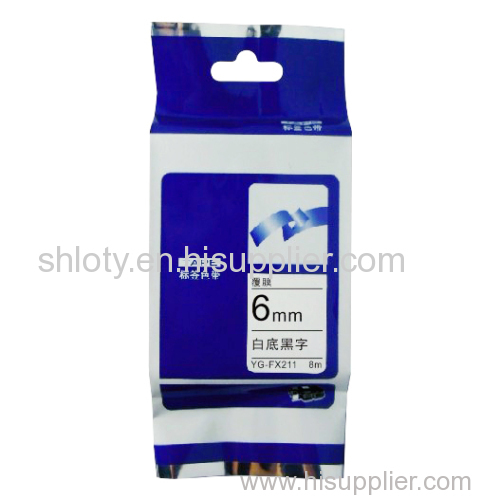 Compatible for brother Tze-Fx211 Label Tape label cartridge printing label label printer