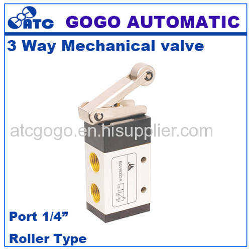 5 way 3 way Mechanical control gas valve 1/4 inch pneumatic have valve