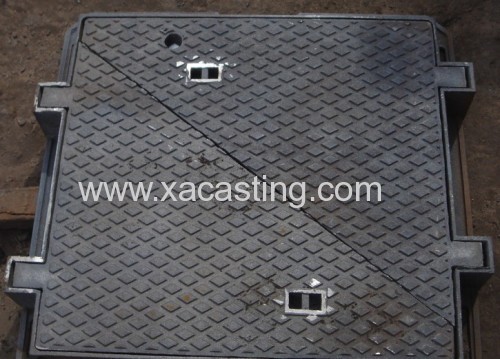 Casting D400 Ductile Iron Manhole Cover En124 and Frame