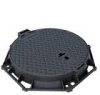 Anti-Theft SMC Composite D400 Manhole Cover with Hinge and Lock