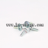 Steel blue zinc-plated combination screw with big washer