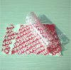 Self adhesive tamper proof Red VOID OPEN security seal sticker label materials in sheets or in rolls