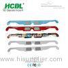 Disposable Cardboard Paper Hand - Held Fireworks 3D Glasses With 0.18mm Polarized Light Lens