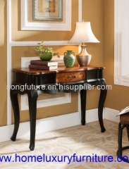 Console table wood console table with mirror Italian style antique wall table