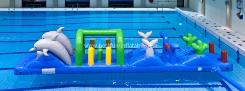 All in one inflatable water park