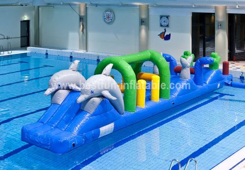 All in one inflatable water park