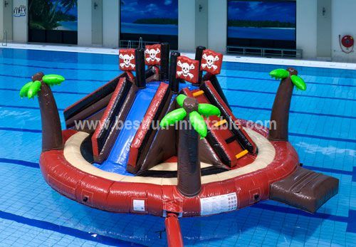 Beach inflatable water park