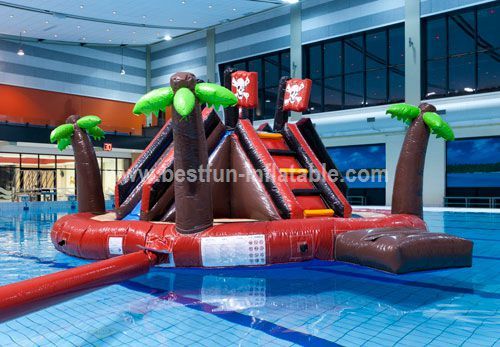 Beach inflatable water park