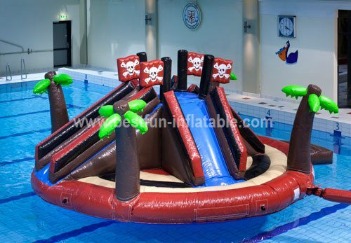 Beach inflatable water park