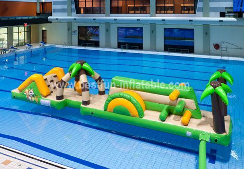 Custom-made inflatable water slide park