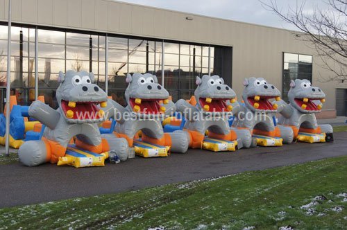 Hippo inflatable water course