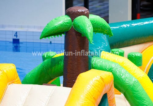 Pvc inflatable water slide park