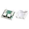 Double Port FTP Shielded Cat. 5e RJ45 Surface Box