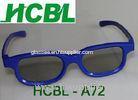 Blue ABS Frame Chromadepth 3D TV Glasses With 0.26mm Thicken TAC Polarized Lens