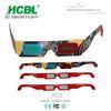 Custom Paper Anaglyph 3D Glasses With Full Color Logo For 3D Theater