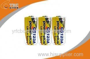 3.0V CR123A 1300mAh Primary Lithium Li-MnO2 Battery High Energy Density