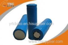 High Capacity Lithium Ion Phosphate Cylindrical 3.2v LiFePO4 Battery 1100 / 1300 / 1500mAh