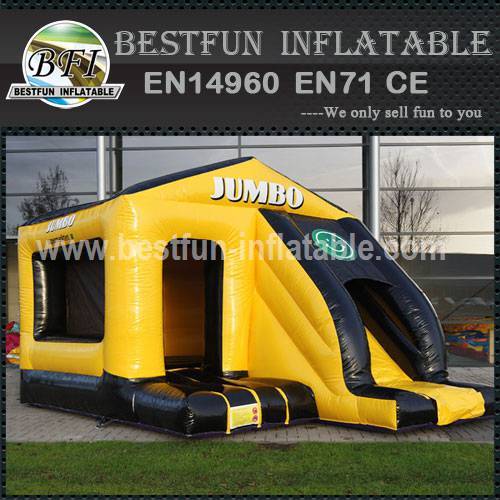 Unique jump inflatable bouncy slide