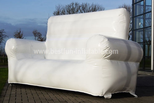 Inflatable blowe White Sofa