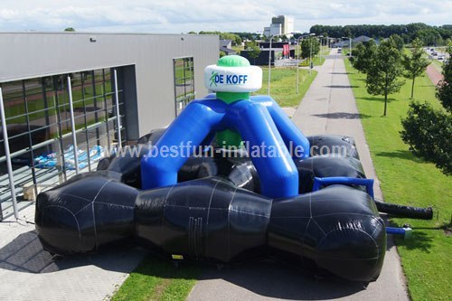 Inflatable dome lasergame measure