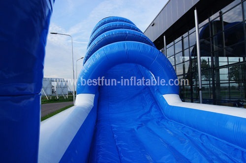 Inflatable toboggan winter custom