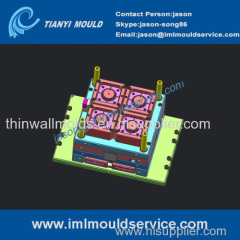 china plastic IML thin wall injection mold designs/ thin wall plastic moulding and thin wall packaging