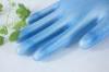 3.5 mil metal detectable vinyl gloves beaded cuff poly vinyl chloride paste resin