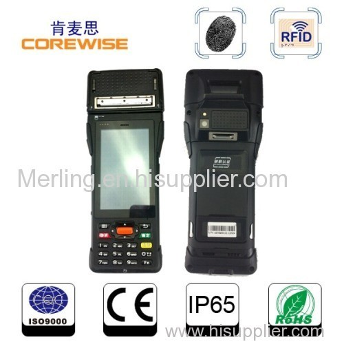 High quality Low price Handheld pos with printer  ,GPS, camera, rfid reader ,2D barcode scanner