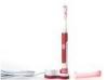 Chargeable Sonic Vibrating Pink Travel Electric Toothbrush with Cap